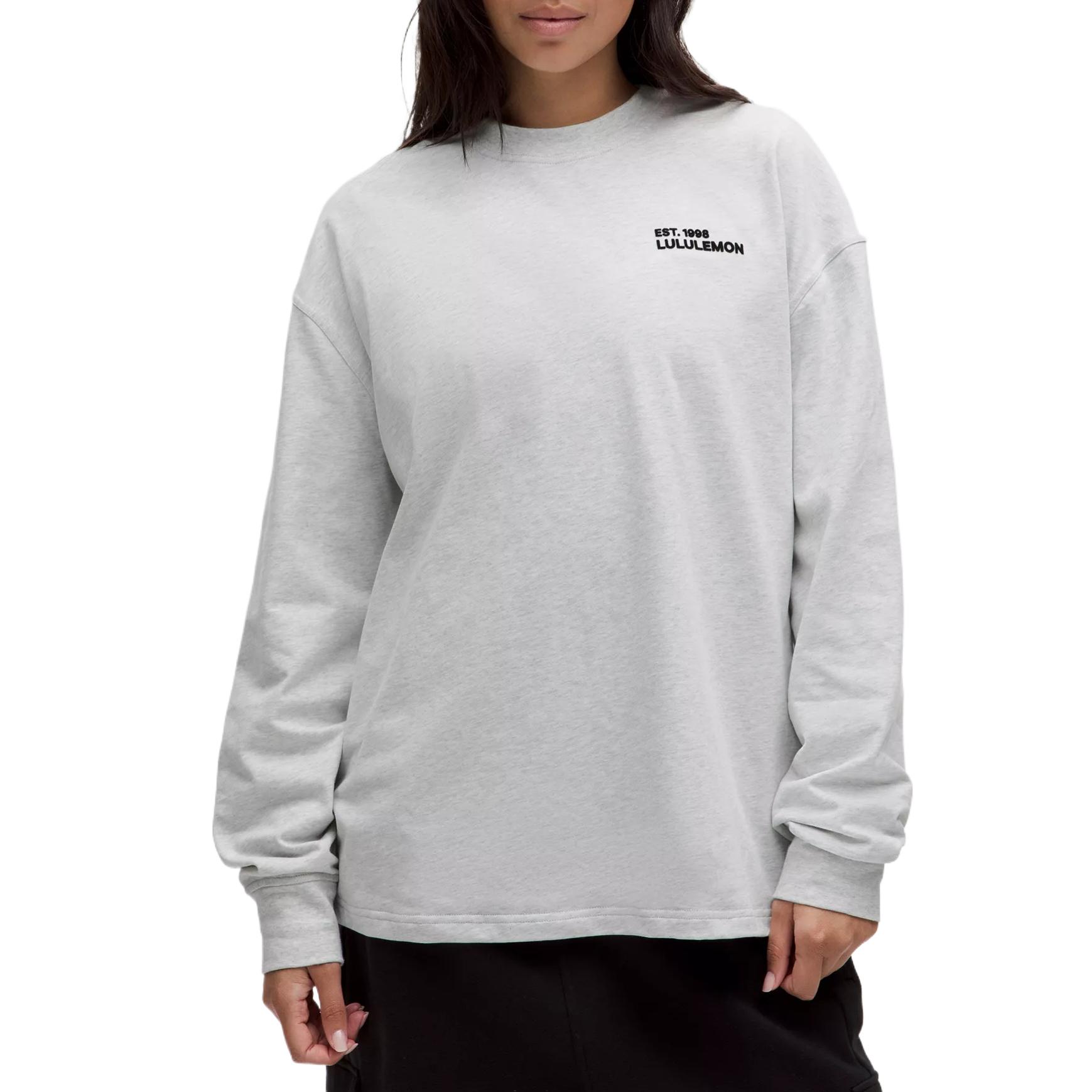 Lululemon Толстовка оверсайз с длинным рукавом женская Mixed Color Light Gray
Lululemon Толстовка оверсайз с длинным рукавом женская Mixed Color Light Gray