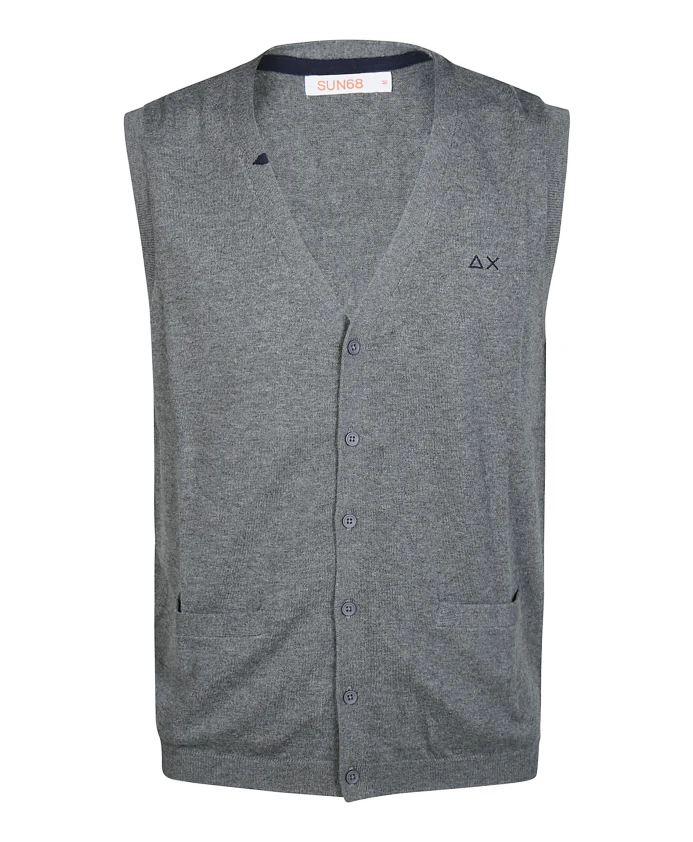 Простой жилет Sun68, серый
Простой жилет Sun68, серый