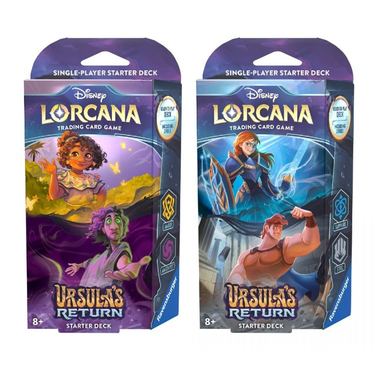 Карточная игра Disney Lorcana TCG: Ursula's Return - Starter Deck (Set of 2)
Карточная игра Disney Lorcana TCG: Ursula's Return - Starter Deck (Set of 2)