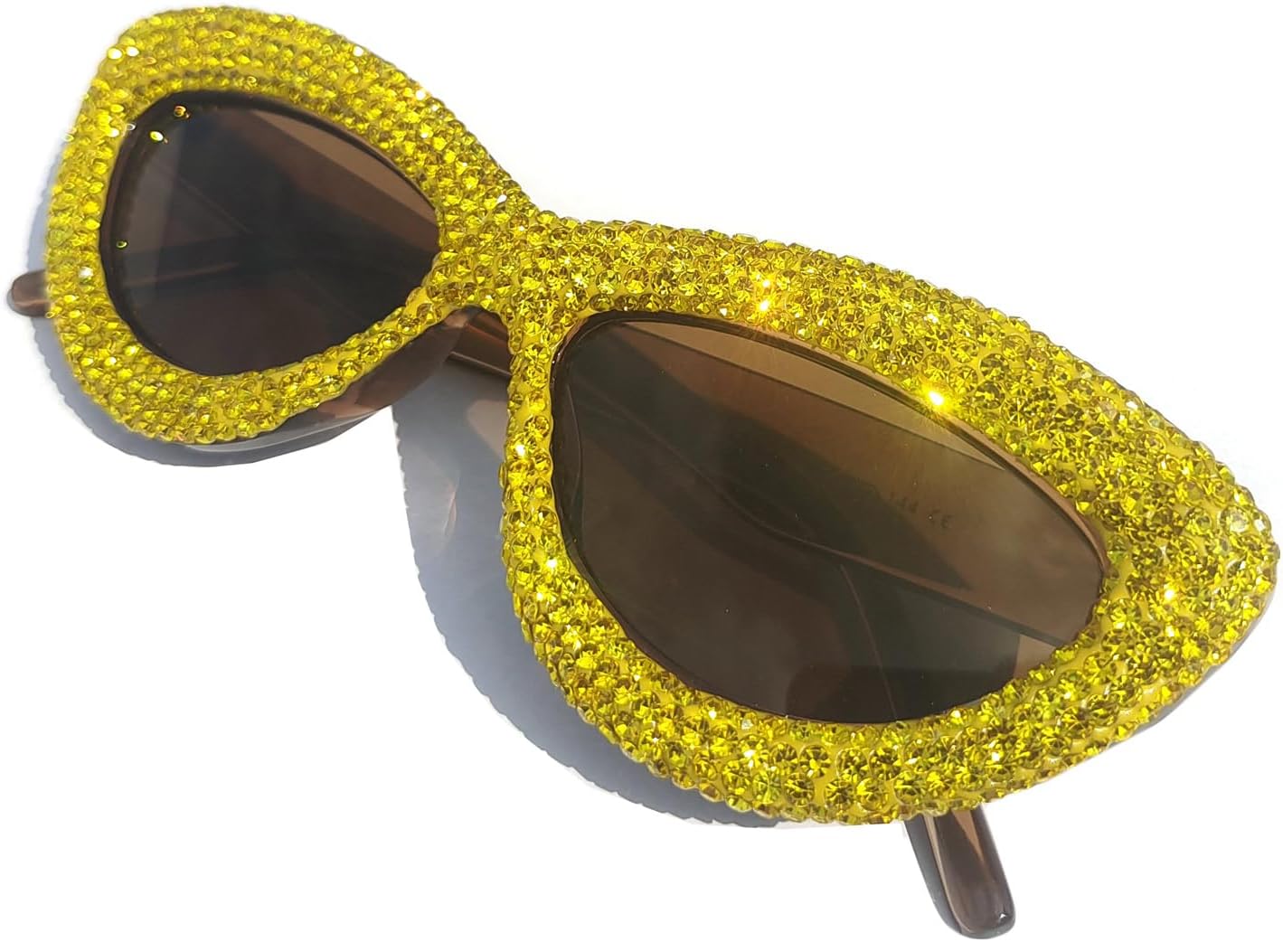 Женские солнцезащитные очки большого размера с бриллиантами, модные очки «кошачий глаз» со стразами, оправа с кристаллами, для костюмированной вечеринки helena, Yellow
Женские солнцезащитные очки большого размера с бриллиантами, модные очки «кошачий глаз» со стразами, оправа с кристаллами, для костюмированной вечеринки helena, Yellow