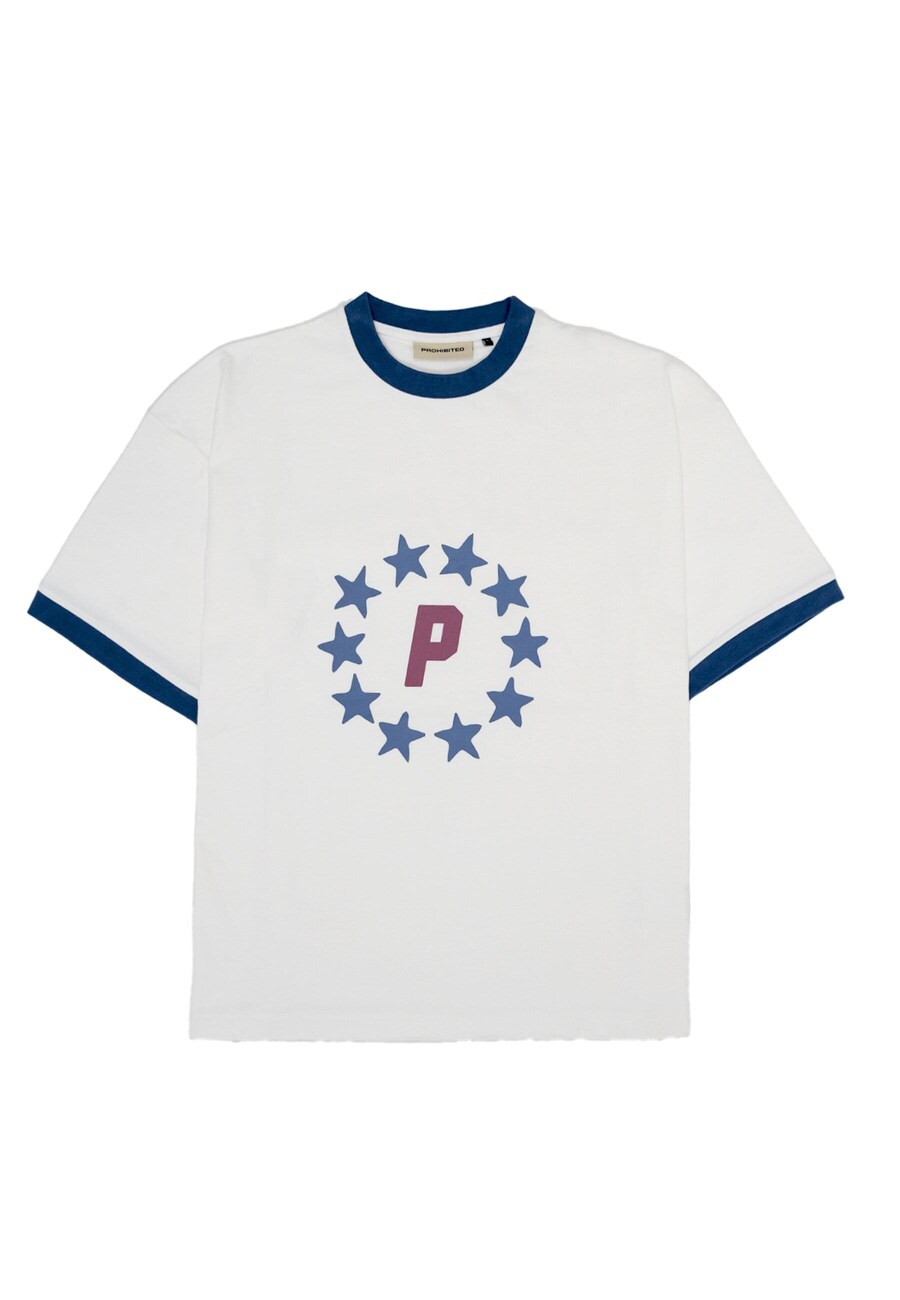 Рубашка Prohibited Stars Contrast, от белого
Рубашка Prohibited Stars Contrast, от белого