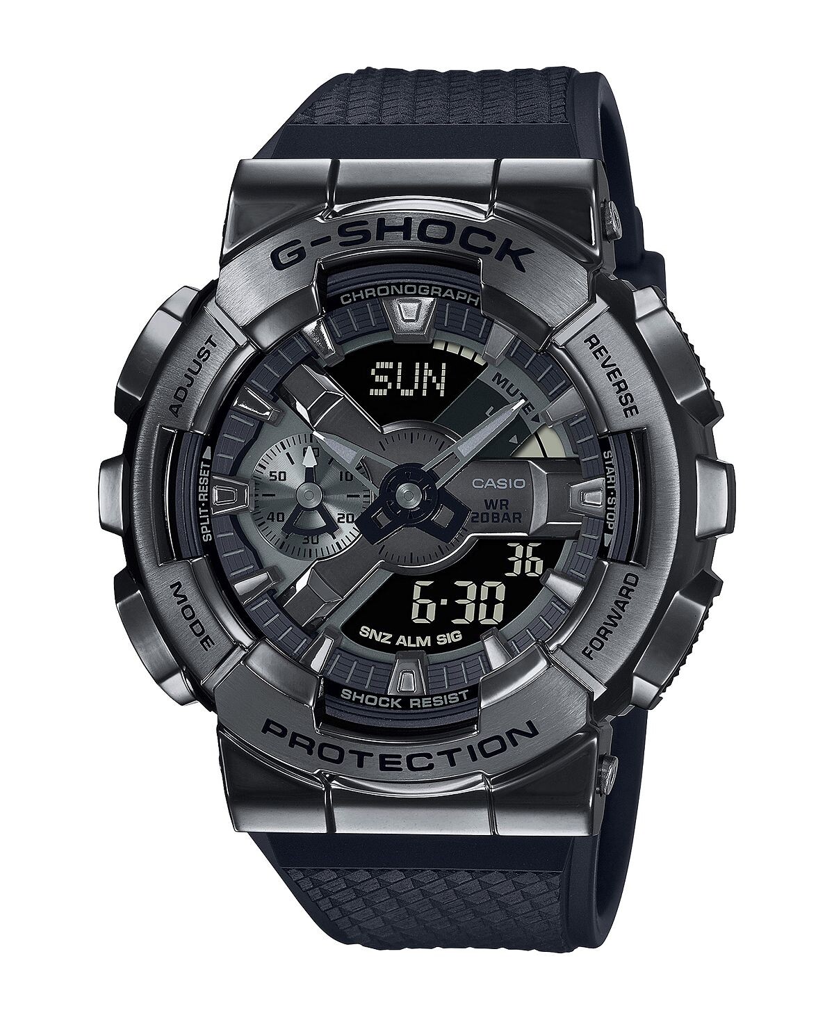 Мужские аналогово-цифровые часы из черной смолы, 48,8 мм, GM110BB-1A G-Shock
Мужские аналогово-цифровые часы из черной смолы, 48,8 мм, GM110BB-1A G-Shock