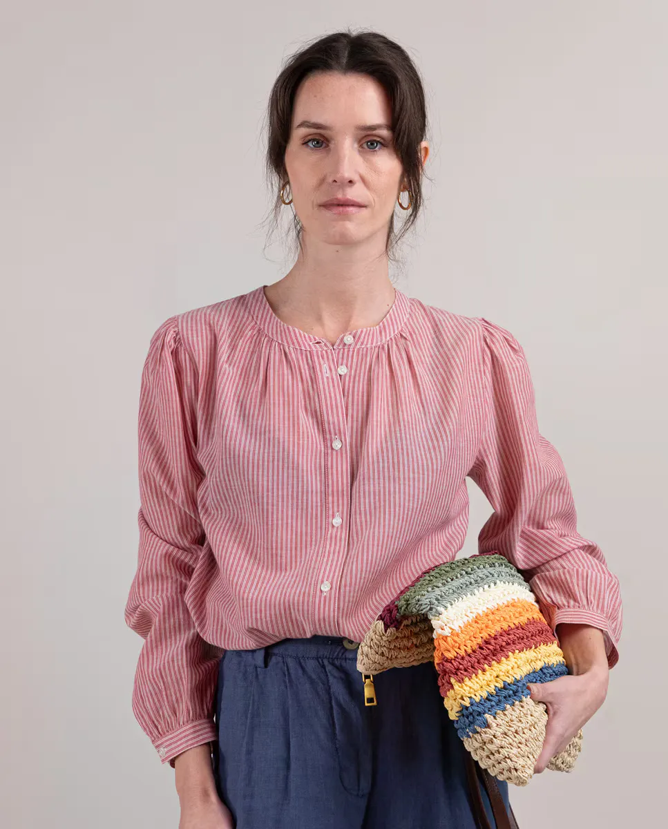 Женская вышитая блуза с буффами на рукавах El Ganso, красный
Женская вышитая блуза с буффами на рукавах El Ganso, красный