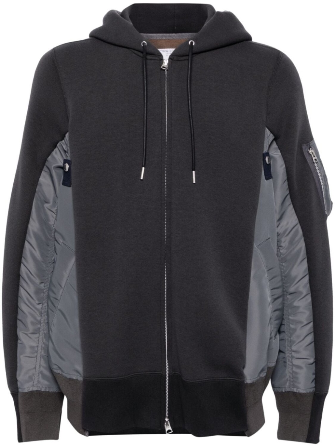 Sacai куртка Sponge Sweat на молнии с капюшоном, серый
Sacai куртка Sponge Sweat на молнии с капюшоном, серый