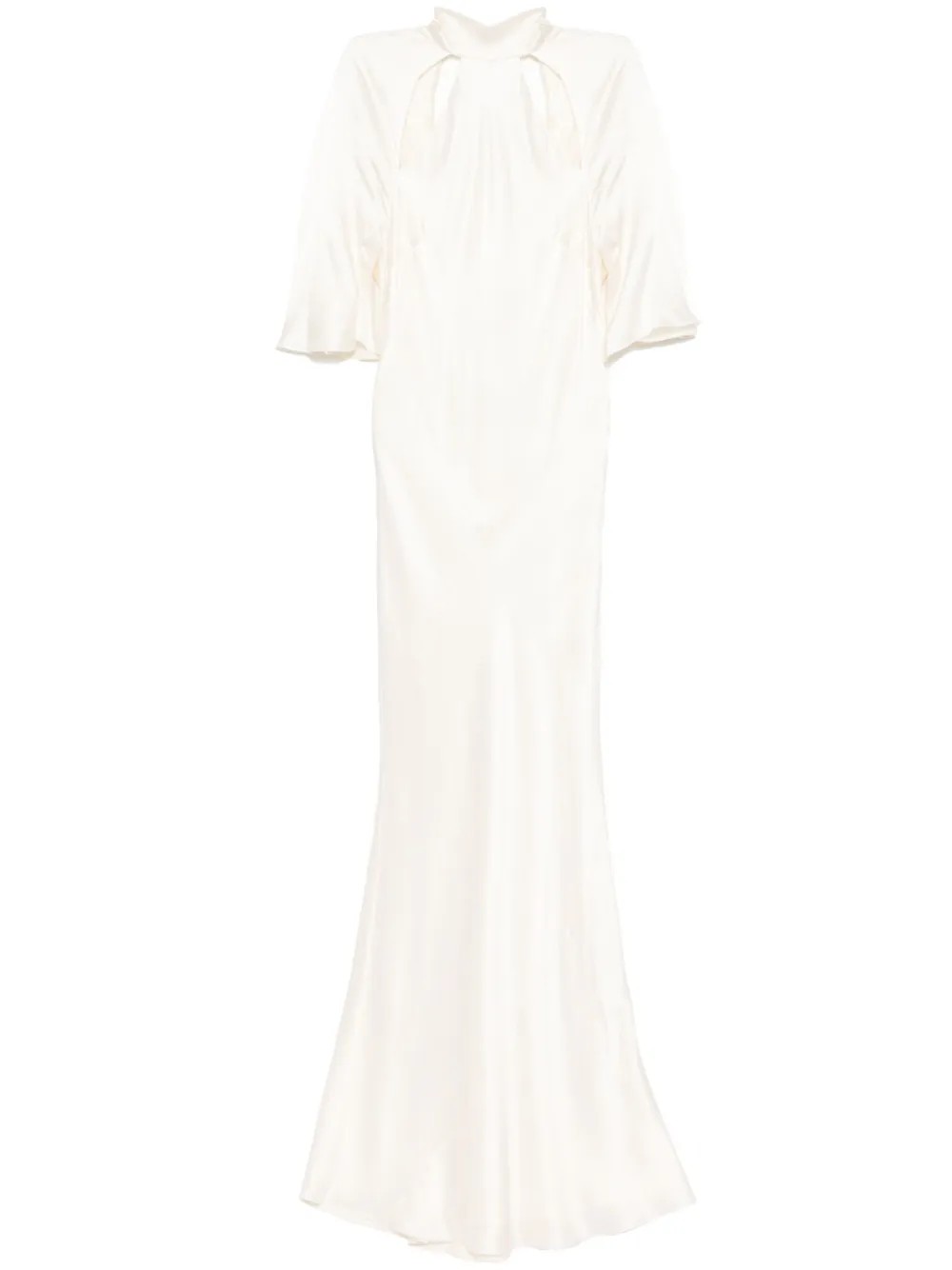 Платье с вырезом халтер и открытой спиной Michelle Mason, белый
Платье с вырезом халтер и открытой спиной Michelle Mason, белый