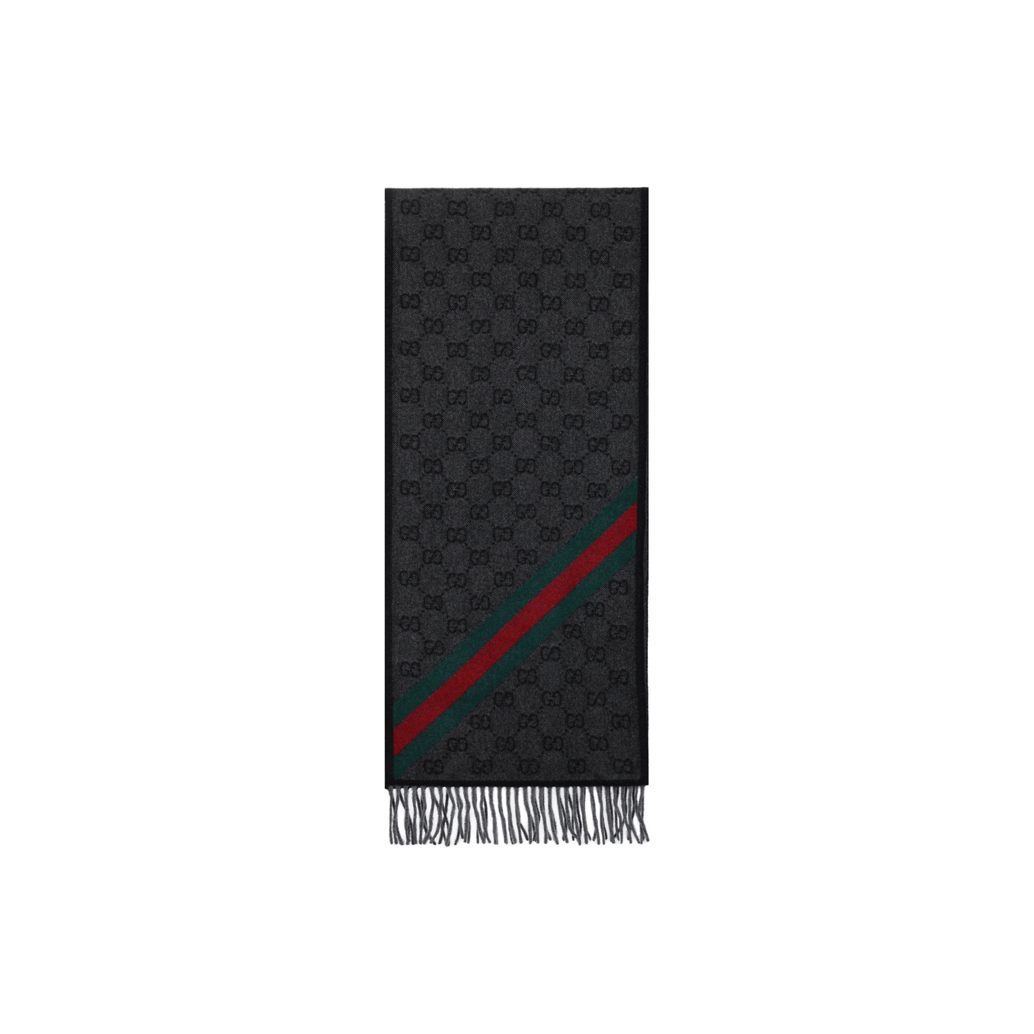 GUCCI Шерстяной вязаный шарф унисекс черно-серый, Black Gray
GUCCI Шерстяной вязаный шарф унисекс черно-серый, Black Gray