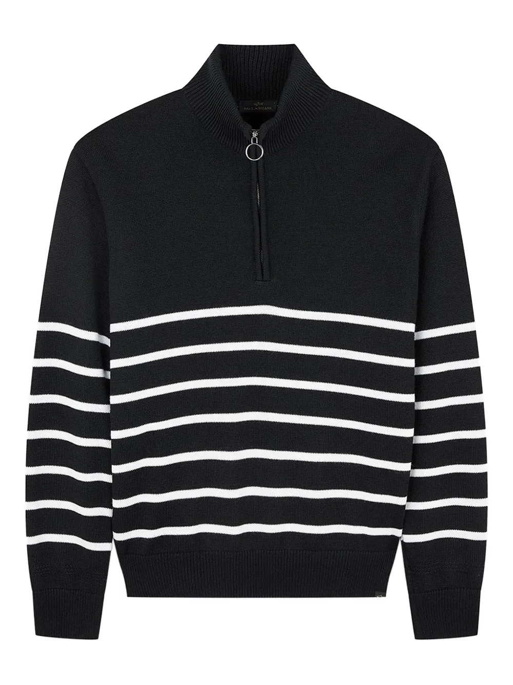 Полосатый свитер на молнии до середины Paul & Shark, черный
Полосатый свитер на молнии до середины Paul & Shark, черный