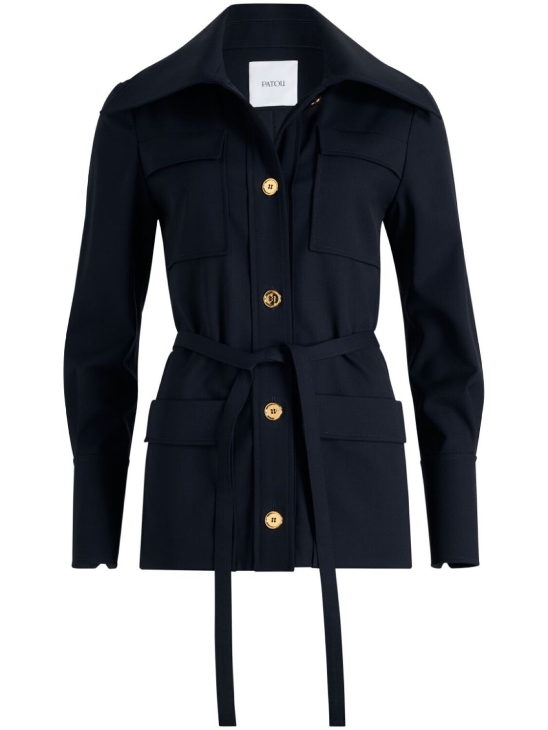 Пиджак из шерстяной саржи Patou, синий
Пиджак из шерстяной саржи Patou, синий