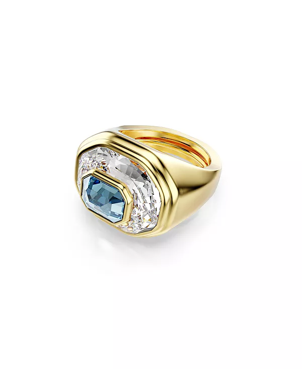 Коктейльное кольцо с покрытием из хромированного золота Swarovski, blue
Коктейльное кольцо с покрытием из хромированного золота Swarovski, blue
