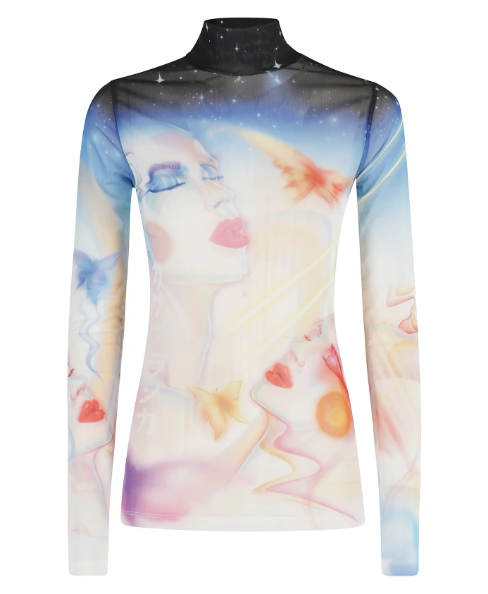 Сетчатый топ с принтом по всей поверхности. Casablanca, мультиколор
Сетчатый топ с принтом по всей поверхности. Casablanca, мультиколор