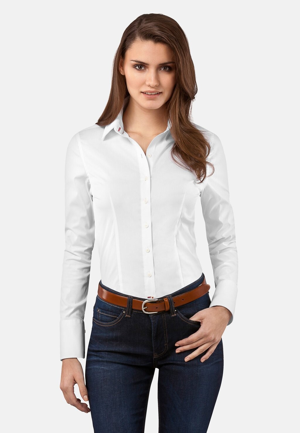 Блузка на пуговицах Vincenzo Boretti, белый
Блузка на пуговицах Vincenzo Boretti, белый