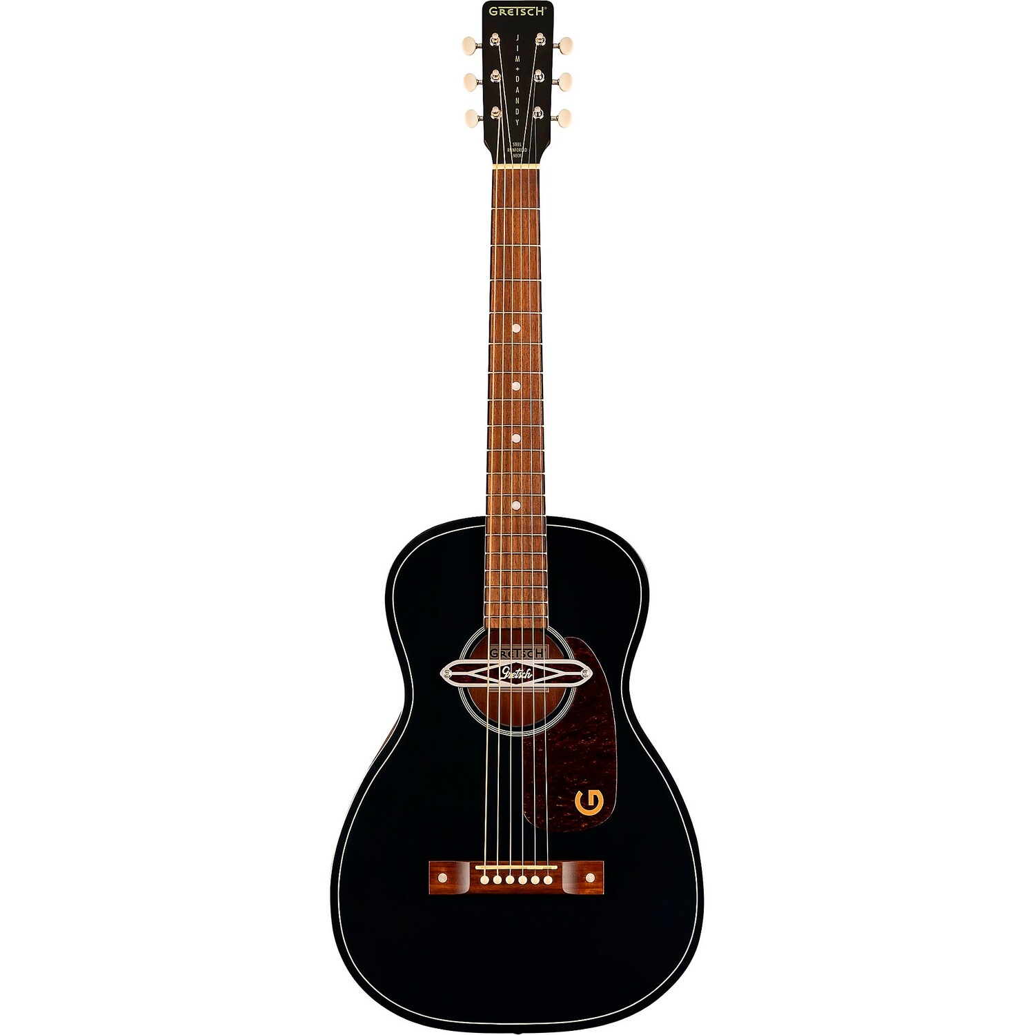 Gretsch Guitars Jim Dandy Deltoluxe Parlor Акустическая электрогитара Black Top