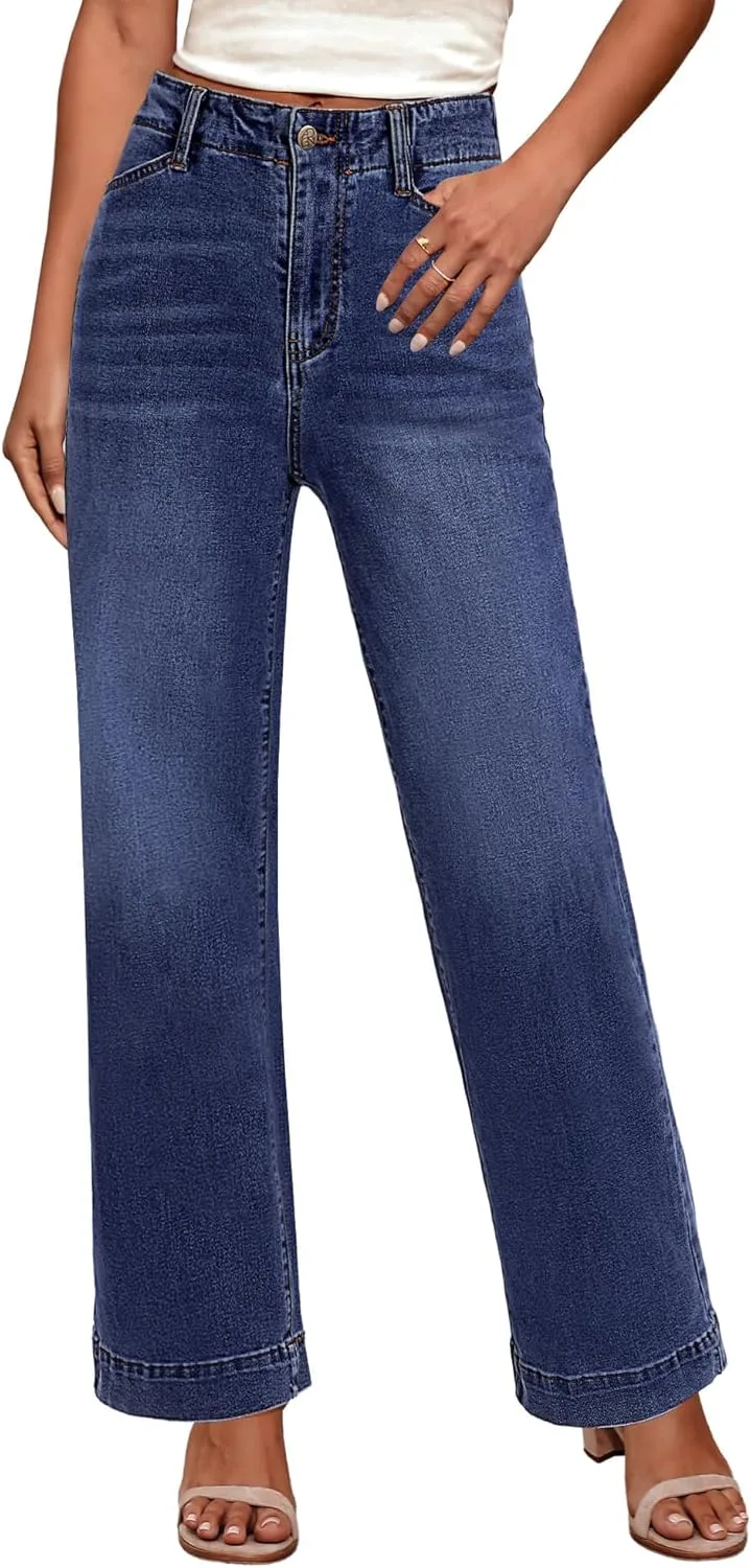 GRAPENT Wide Leg Jeans для женщин, высокие, эластичные
GRAPENT Wide Leg Jeans для женщин, высокие, эластичные