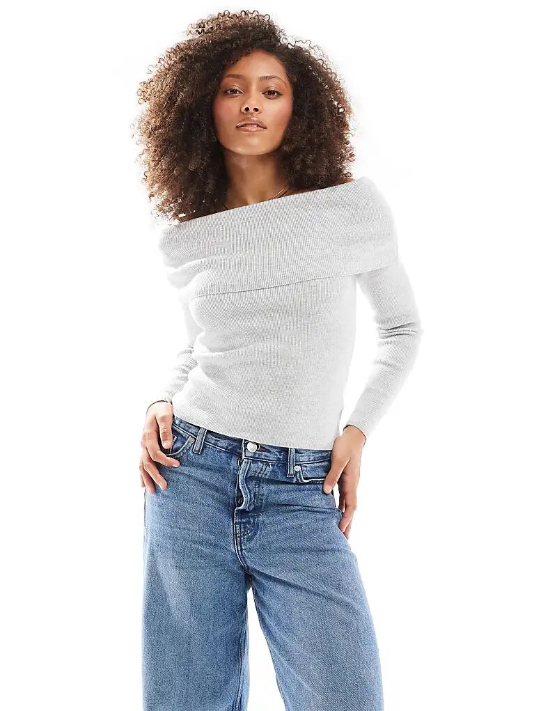 Укороченный трикотажный джемпер Cotton On everfine с открытыми плечами серого цвета Cotton:On
Укороченный трикотажный джемпер Cotton On everfine с открытыми плечами серого цвета Cotton:On