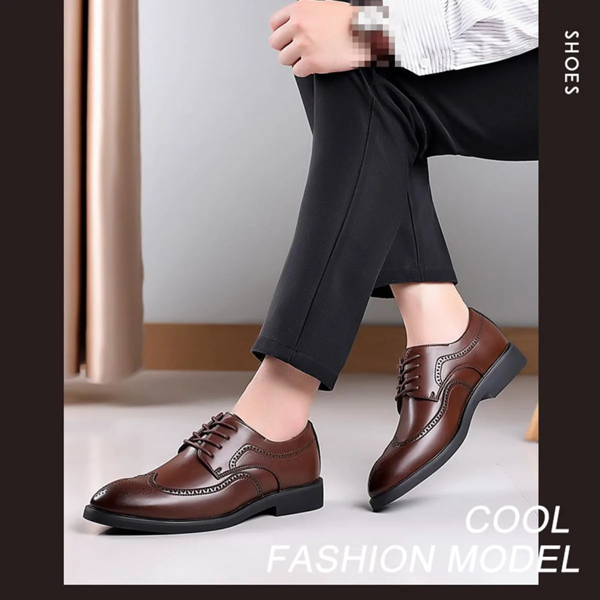 Мужские классические туфли на шнуровке, деловые туфли, броги, дерби, удобные оксфордские туфли KYOESCAI, коричневый
Мужские классические туфли на шнуровке, деловые туфли, броги, дерби, удобные оксфордские туфли KYOESCAI, коричневый