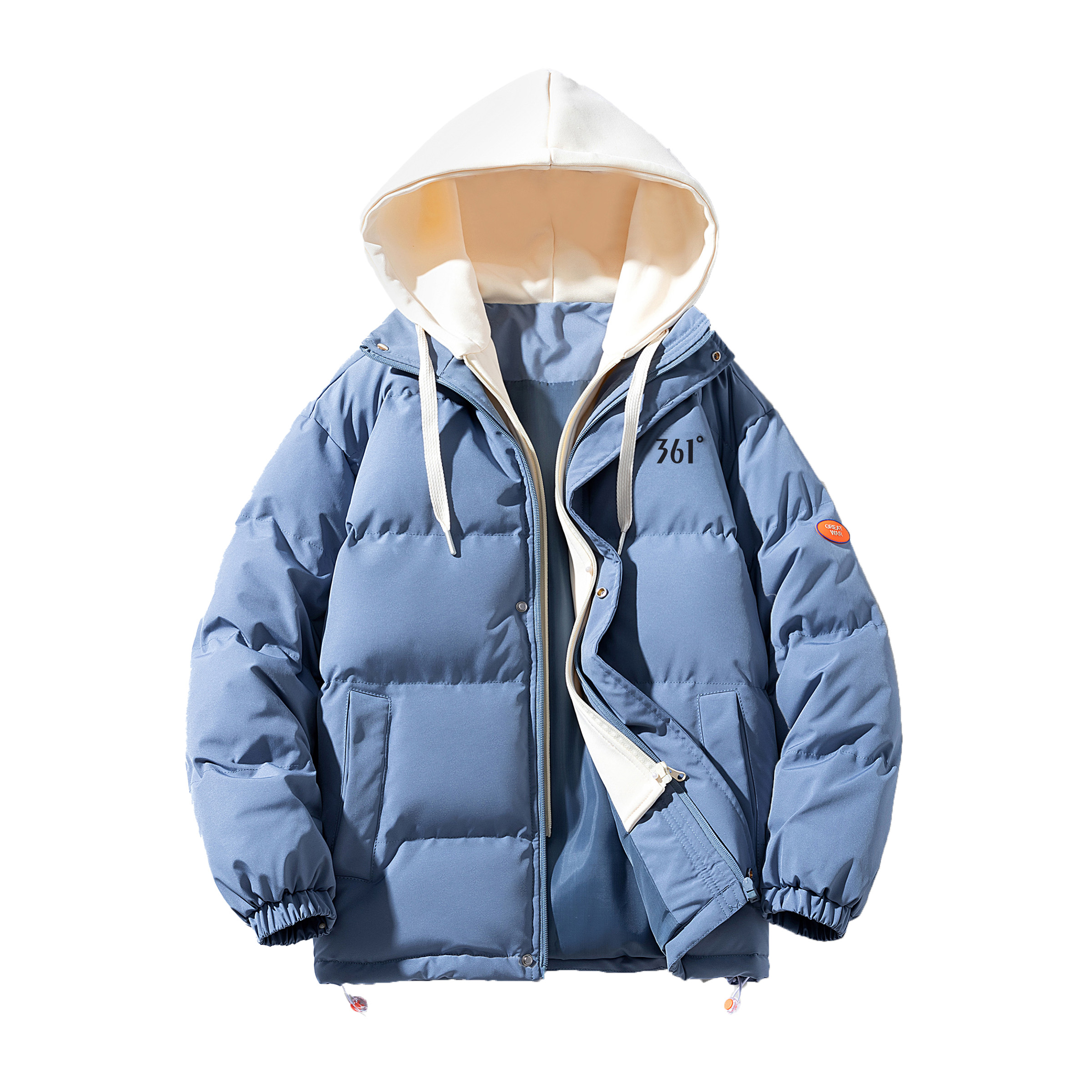 Пуховик Unisex Hooded Thickened Mock Two Piece 361°, светло-lime синий/кремовый белый
Пуховик Unisex Hooded Thickened Mock Two Piece 361°, светло-lime синий/кремовый белый