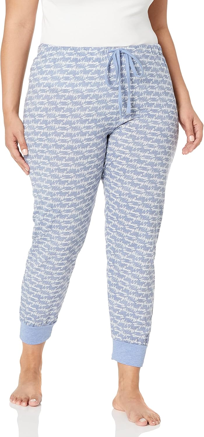 Женские пижамные брюки с манжетами и принтом Tommy Hilfiger, Chambray Script
Женские пижамные брюки с манжетами и принтом Tommy Hilfiger, Chambray Script