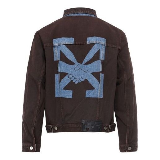Куртка arrow-print denim jacket arrow long-sleeve jean jacket men's dark blue Off-White, синий 
Куртка arrow-print denim jacket arrow long-sleeve jean jacket men's dark blue Off-White, синий