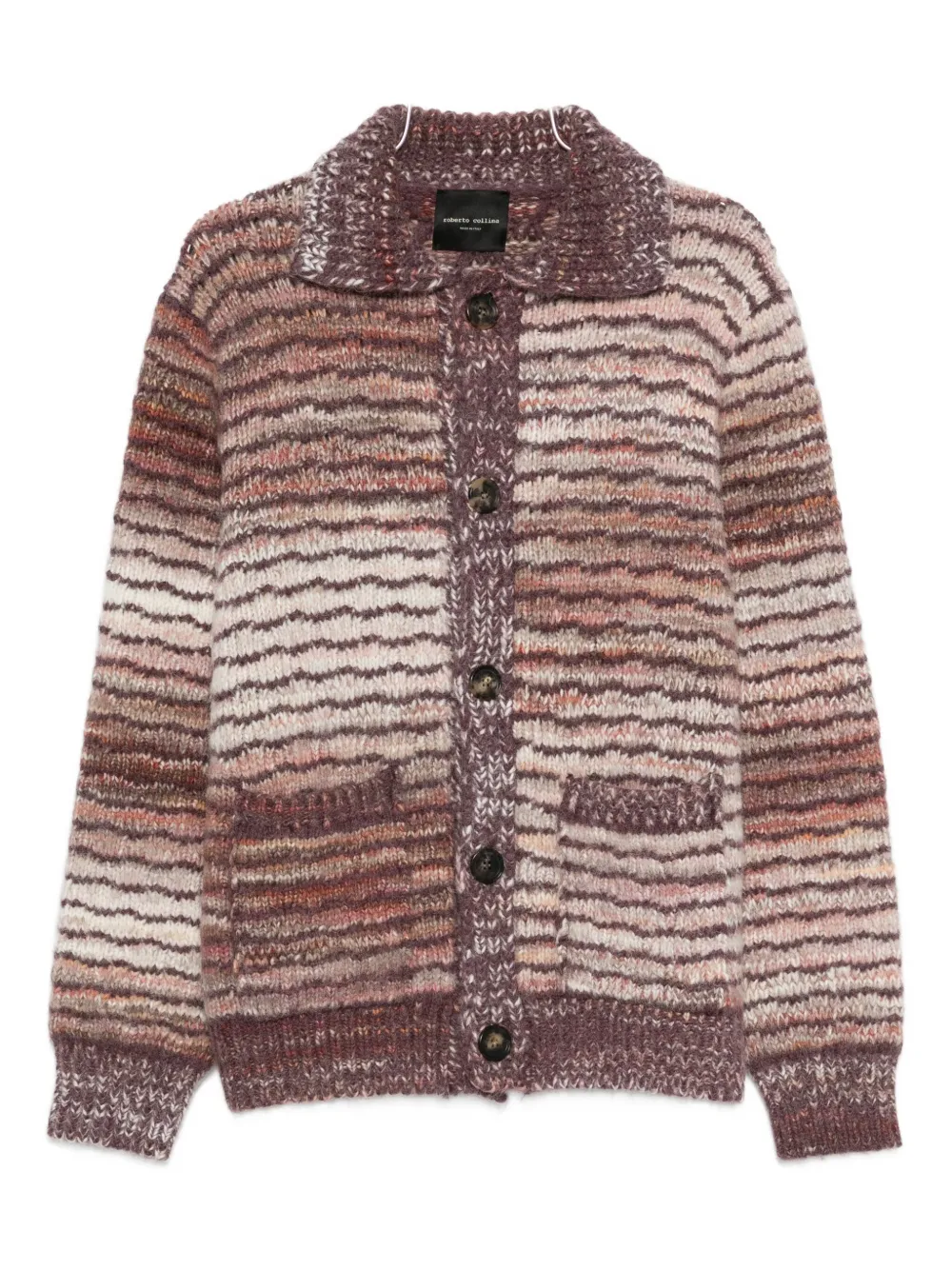 Полосатый кардиган Roberto Collina, коричневый
Полосатый кардиган Roberto Collina, коричневый