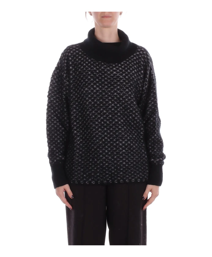 Свитер с высоким воротником Manila Grace, черный
Свитер с высоким воротником Manila Grace, черный