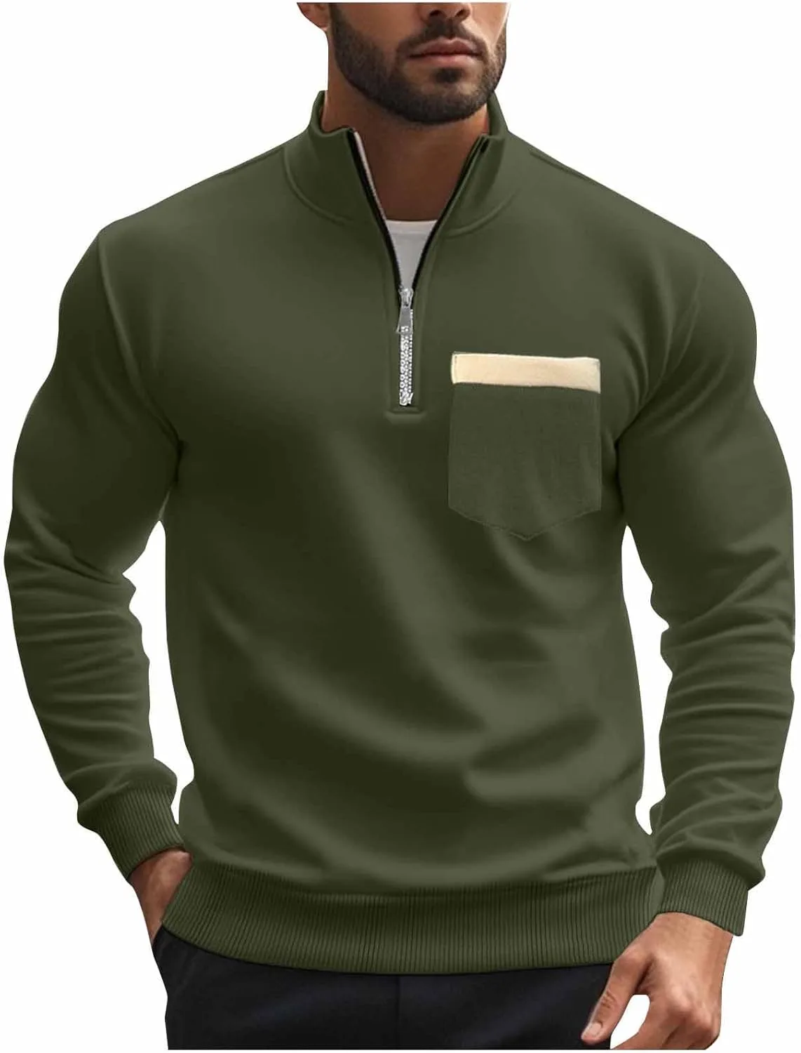 Мужская толстовка с воротником-стойкой, утепленная флисом, Slim Fit
Мужская толстовка с воротником-стойкой, утепленная флисом, Slim Fit