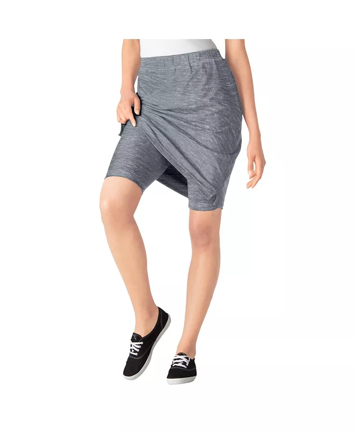 Юбка-шорты больших размеров из эластичного хлопка Woman Within, серый
Юбка-шорты больших размеров из эластичного хлопка Woman Within, серый