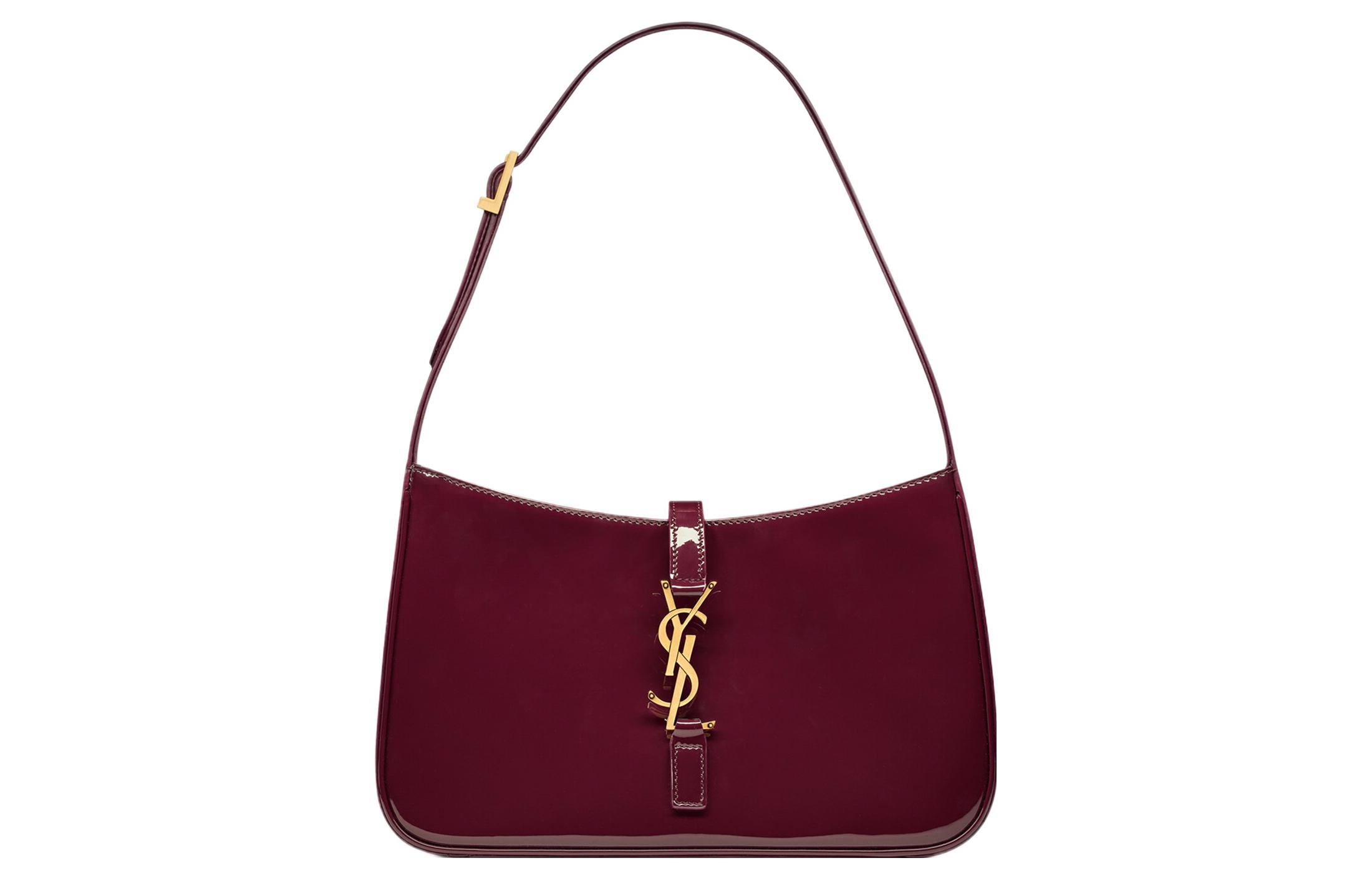 LE5A7 Кожаная Патентовая Хобо Сумка, Седельная Сумка, Женская Сумка Через Плечо Тёмный Бордовый SAINT LAURENT
LE5A7 Кожаная Патентовая Хобо Сумка, Седельная Сумка, Женская Сумка Через Плечо Тёмный Бордовый SAINT LAURENT