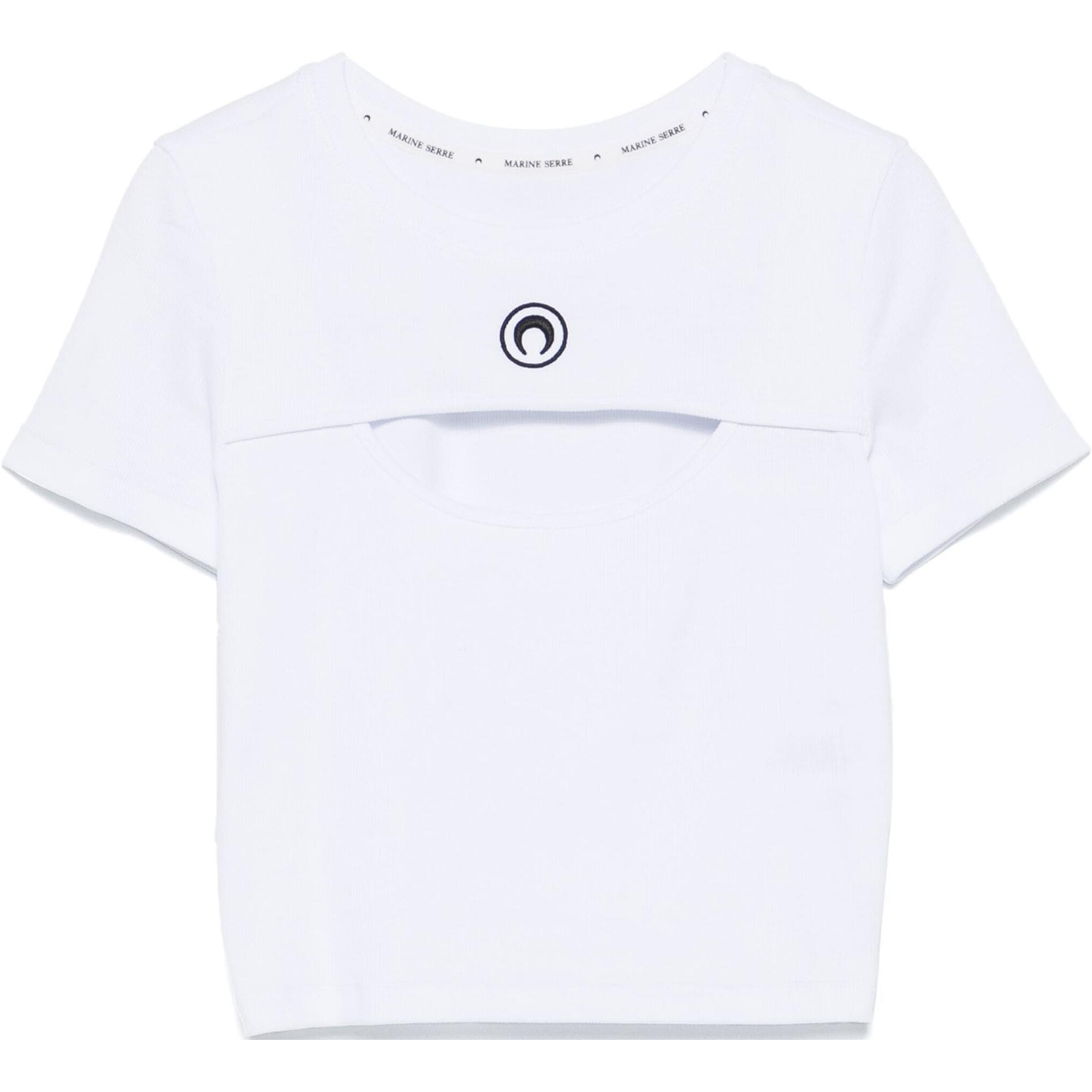 Футболка с вырезом и лунным принтом Marine Serre Белая
Футболка с вырезом и лунным принтом Marine Serre Белая