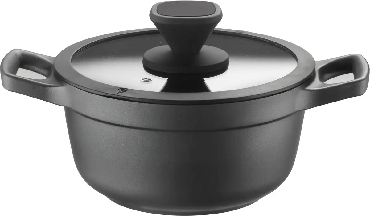 Кастрюля PINTINOX "Pinti Pro", алюминий-нержавеющая сталь-пластик, 3-х слойное антипригарное покрытие, для индукционной плиты, включая стеклянную крышку 4,2 л + Ø 24 см + высота 10,8 см, черный
Кастрюля PINTINOX "Pinti Pro", алюминий-нержавеющая сталь-пластик, 3-х слойное антипригарное покрытие, для индукционной плиты, включая стеклянную крышку 4,2 л + Ø 24 см + высота 10,8 см, черный