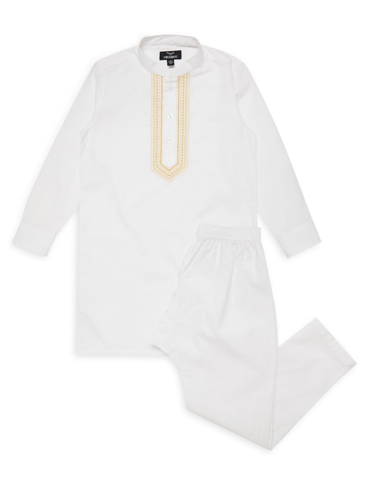 Толстовка и брюки TBB Woven Eid Hooper белого цвета Threadboys
Толстовка и брюки TBB Woven Eid Hooper белого цвета Threadboys