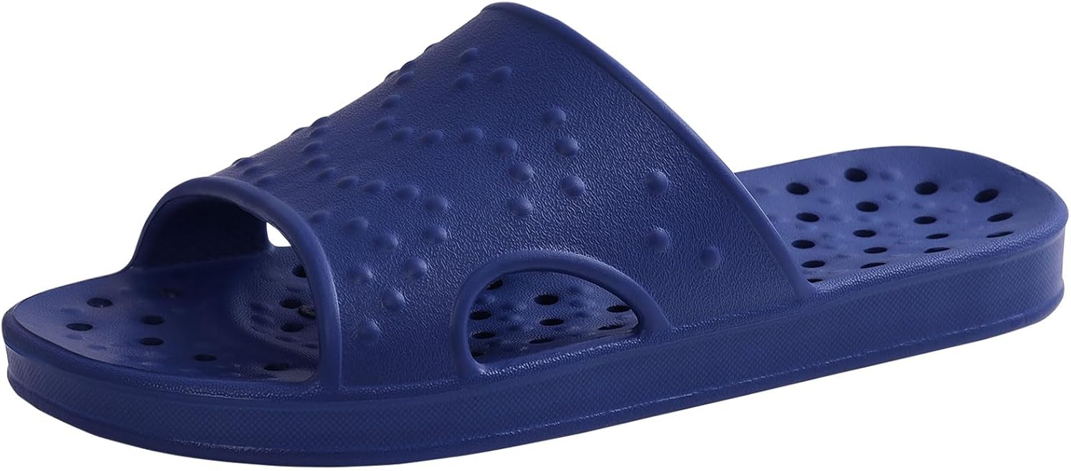 Женские и мужские шлепанцы shevalues с поддержкой свода стопы, быстро сохнущие, для бассейна, легкие пляжные сандалии с дренажными отверстиями, темно-синий
Женские и мужские шлепанцы shevalues с поддержкой свода стопы, быстро сохнущие, для бассейна, легкие пляжные сандалии с дренажными отверстиями, темно-синий