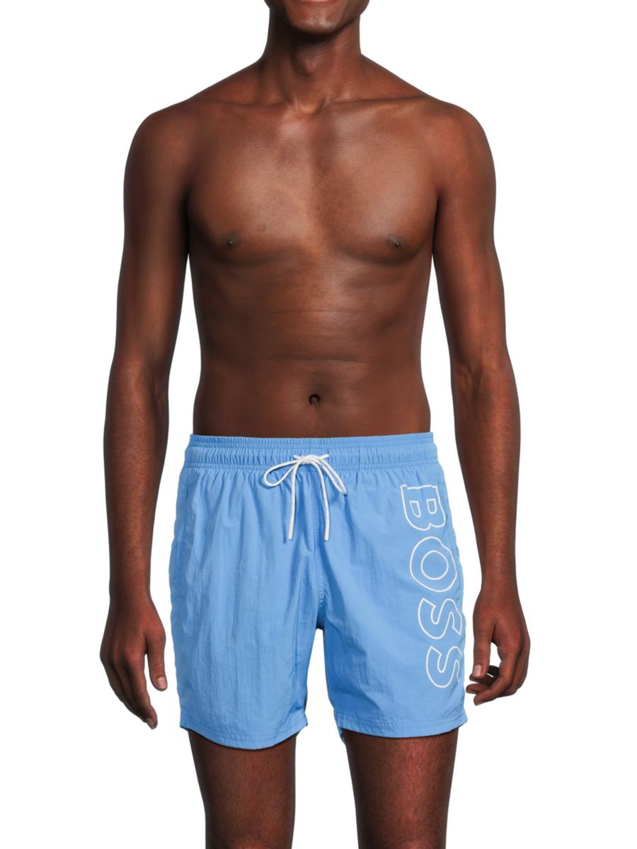 Плавки-шорты с логотипом и завязками BOSS, синий
Плавки-шорты с логотипом и завязками BOSS, синий
