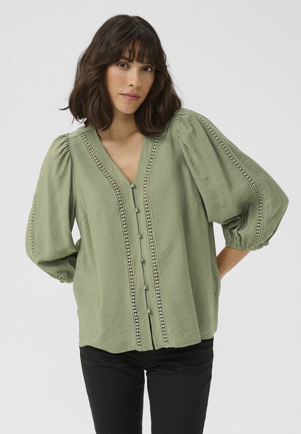 Блуза KASONJA Kaffe, зеленый
Блуза KASONJA Kaffe, зеленый
