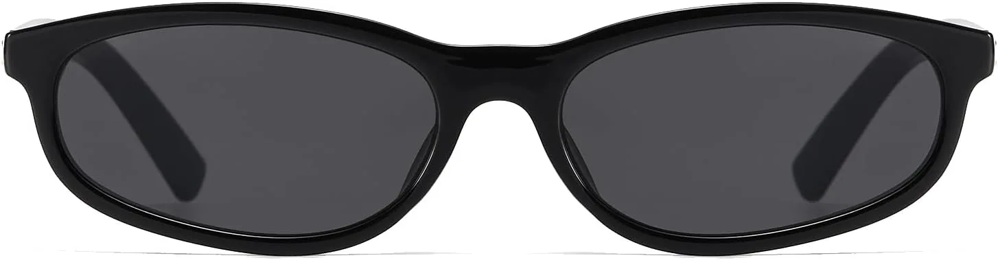 Солнцезащитные очки LJCZKA в стиле ретро, овальные, «кошачий глаз», для женщин, маленькие, узкие, модные очки в стиле 90-х, защита от УФ-излучения UV400, Black Grey
Солнцезащитные очки LJCZKA в стиле ретро, овальные, «кошачий глаз», для женщин, маленькие, узкие, модные очки в стиле 90-х, защита от УФ-излучения UV400, Black Grey