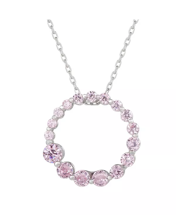 Ожерелье Suzy Levian с подвеской в виде круга из стерлингового серебра с кубическим цирконием Suzy Levian New York, pink
Ожерелье Suzy Levian с подвеской в виде круга из стерлингового серебра с кубическим цирконием Suzy Levian New York, pink