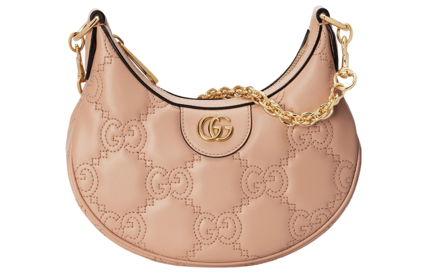 Gucci Женская кожаная сумка через плечо GG Matelassé, модель Crescent, сумка на плечо, сумка-кроссбоди, мини-цвет, розово-бежевый
Gucci Женская кожаная сумка через плечо GG Matelassé, модель Crescent, сумка на плечо, сумка-кроссбоди, мини-цвет, розово-бежевый