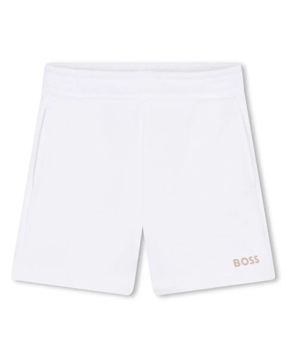 Шорты-бермуды для мальчика с эластичной талией и карманами BOSS Kidswear, белый
Шорты-бермуды для мальчика с эластичной талией и карманами BOSS Kidswear, белый