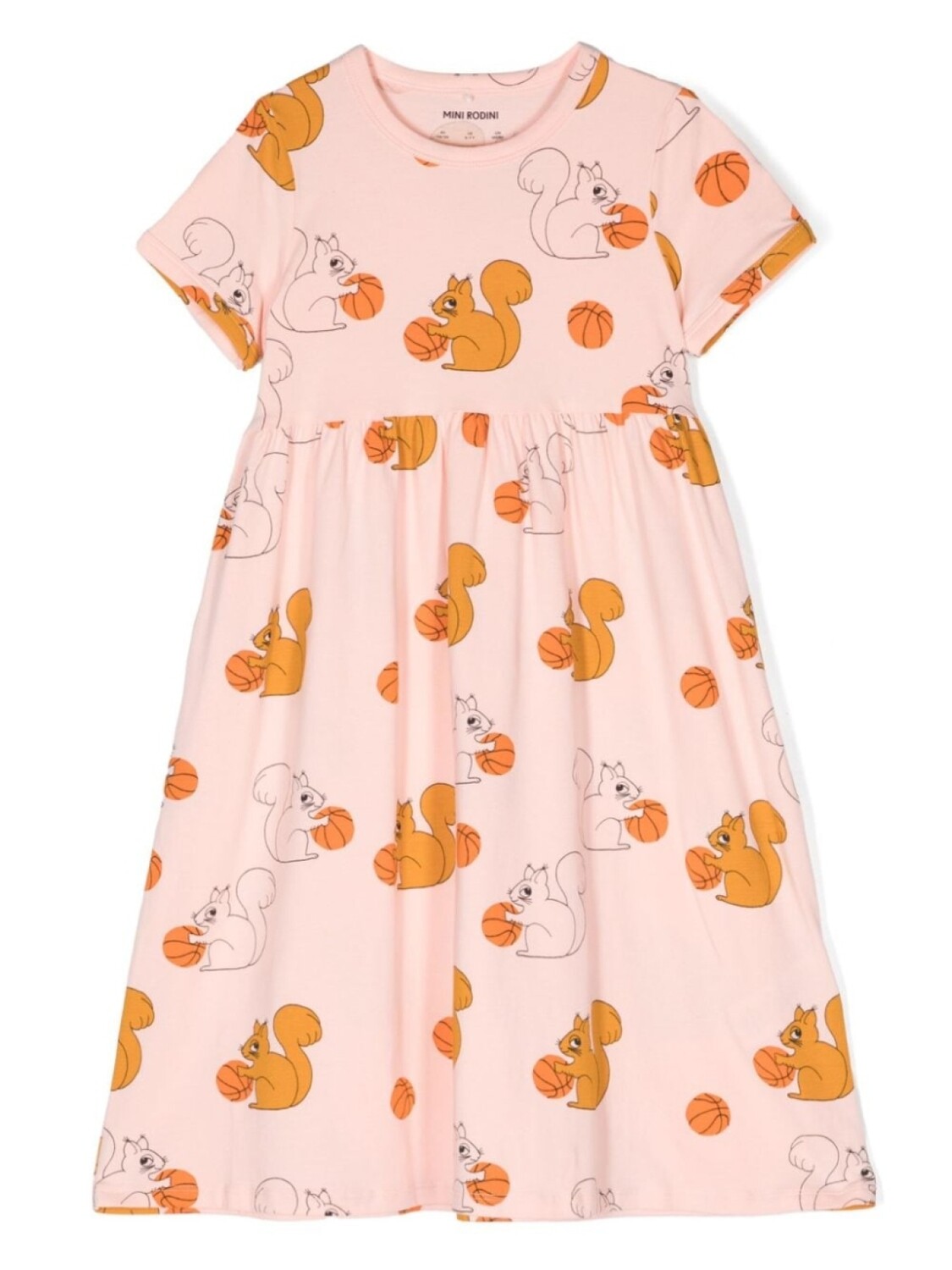 Mini Rodini футболка Squirrels из органического хлопка, розовый 
Mini Rodini футболка Squirrels из органического хлопка, розовый