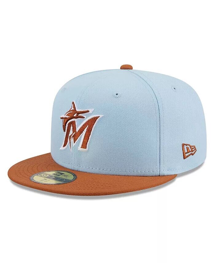 Мужская светло-синяя/коричневая шляпа Miami Marlins Spring Color Basic двухцветная 59FIFTY Облегающая шляпа New Era, мультиколор
Мужская светло-синяя/коричневая шляпа Miami Marlins Spring Color Basic двухцветная 59FIFTY Облегающая шляпа New Era, мультиколор