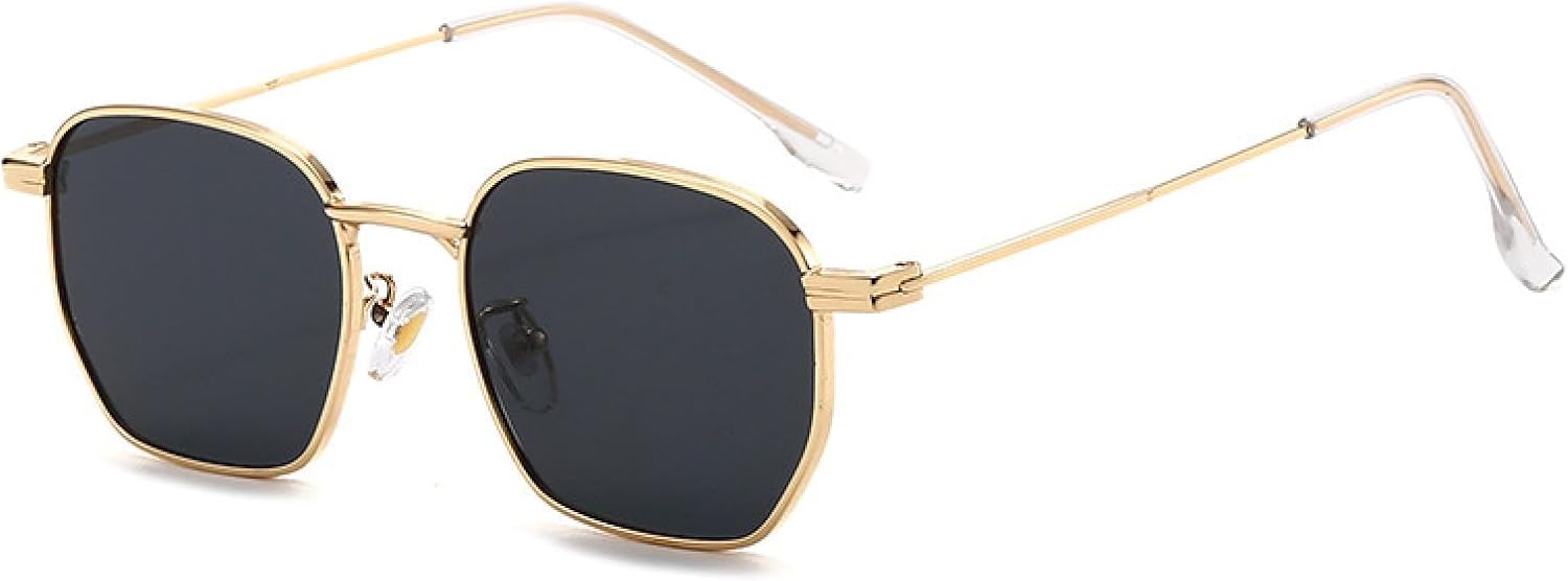 Модные женские солнцезащитные очки в стиле ретро с прозрачными линзами и металлической оправой, мужские в стиле панк с защитой от УФ-излучения UV400 TVTBBVV, Golden Gray
Модные женские солнцезащитные очки в стиле ретро с прозрачными линзами и металлической оправой, мужские в стиле панк с защитой от УФ-излучения UV400 TVTBBVV, Golden Gray