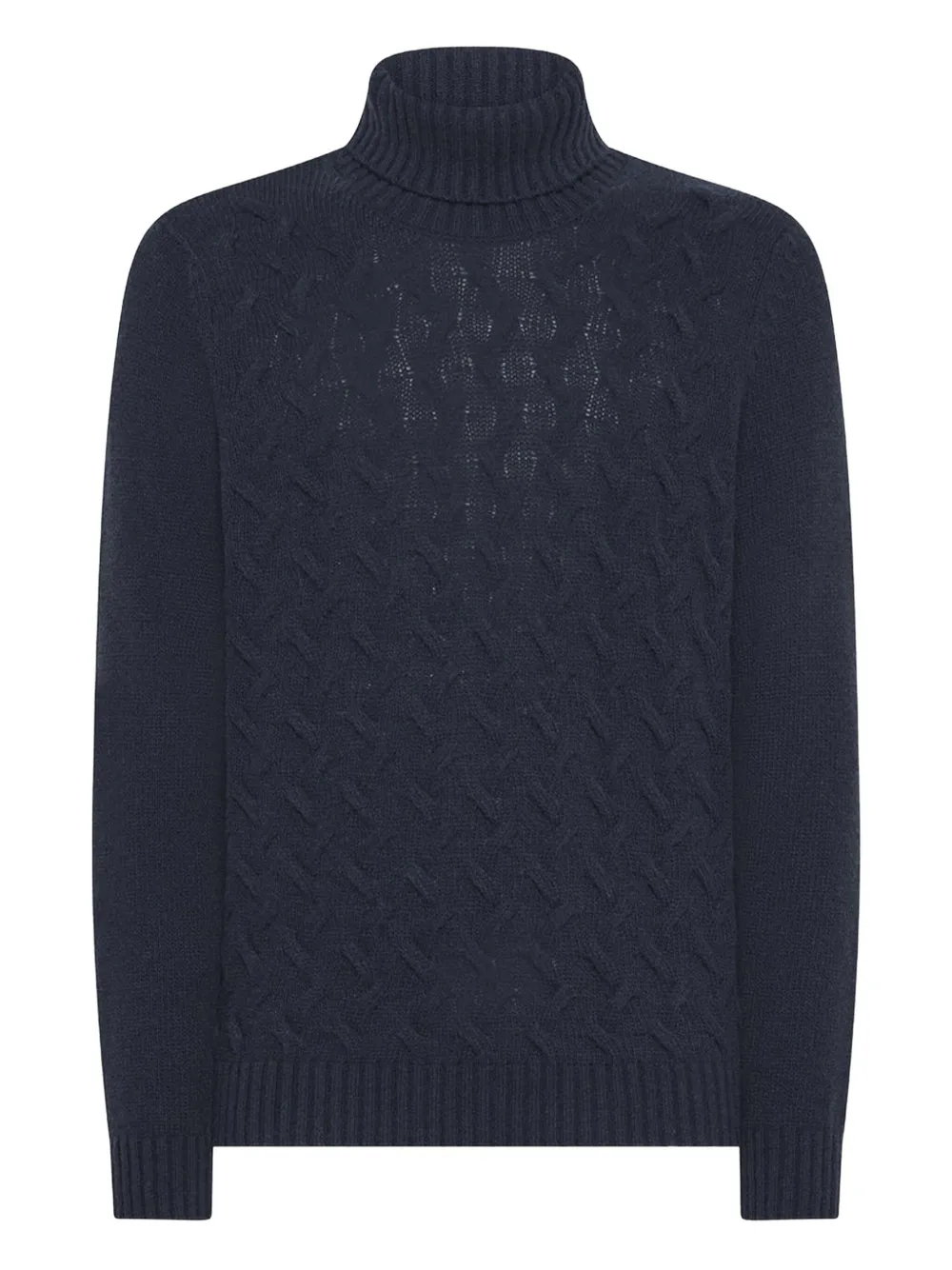 Свитер с высоким воротом и вязаным узором косичка Seventy, синий
Свитер с высоким воротом и вязаным узором косичка Seventy, синий