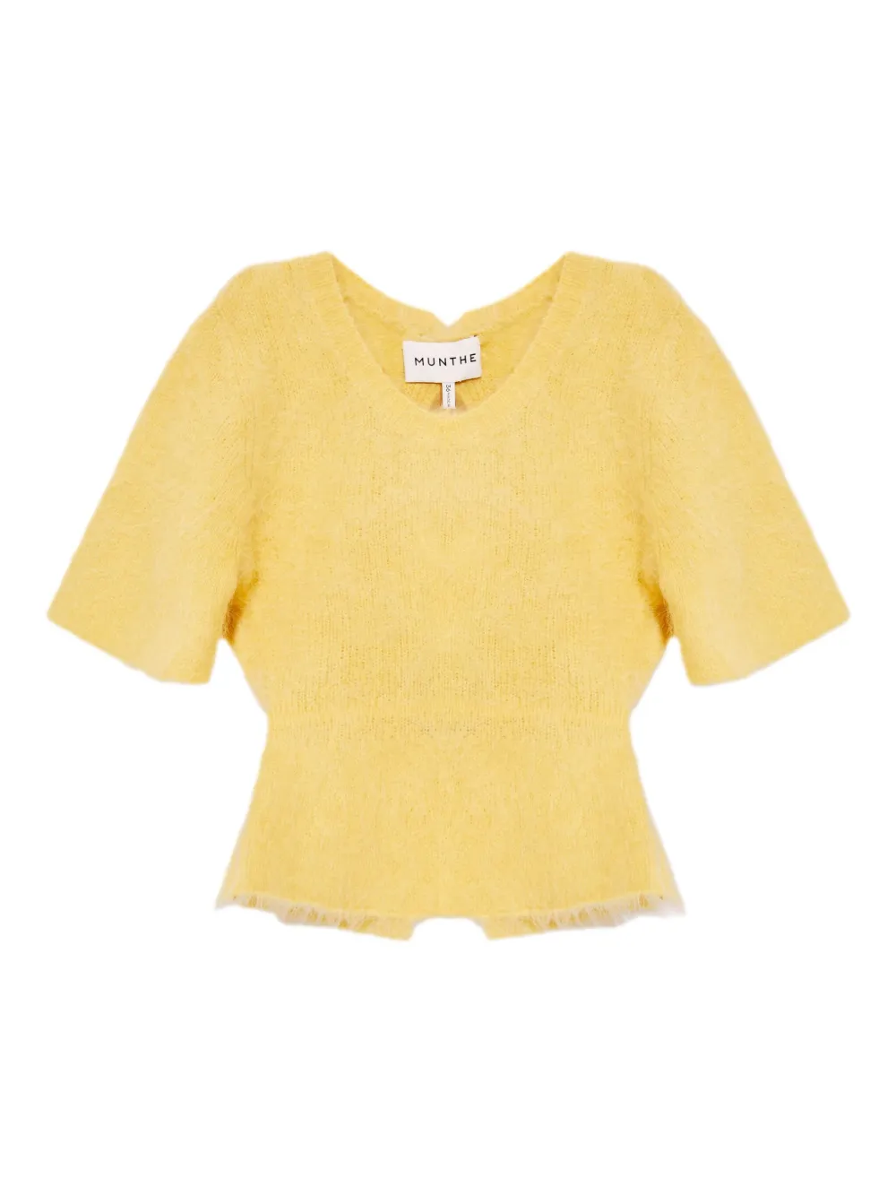 Трикотажная футболка Rylaine с бантом на спине Munthe, желтый
Трикотажная футболка Rylaine с бантом на спине Munthe, желтый