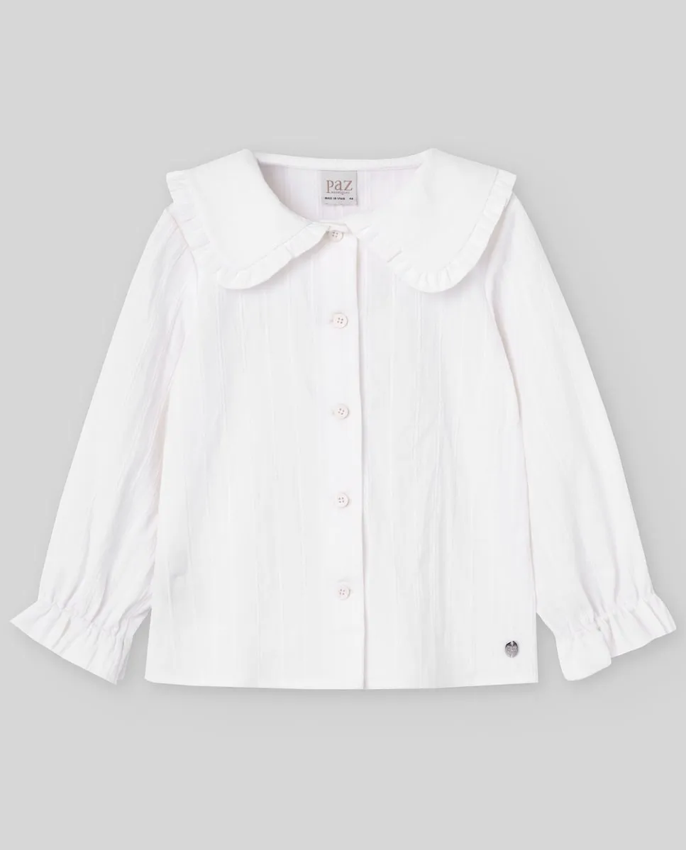 Детская блузка однотонная коллекция Сетитас Paz Rodríguez, белый
Детская блузка однотонная коллекция Сетитас Paz Rodríguez, белый