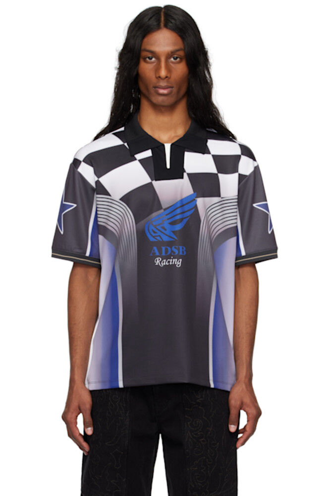 Сине-черная шахматная гоночная рубашка-поло Andersson Bell
Сине-черная шахматная гоночная рубашка-поло Andersson Bell