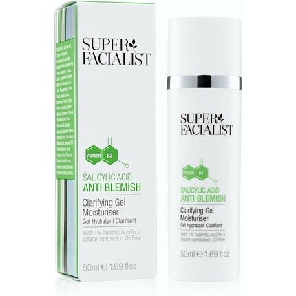 Super Facialist Очищающий гель против пятен с салициловой кислотой и ниацинамидом 50 мл
Super Facialist Очищающий гель против пятен с салициловой кислотой и ниацинамидом 50 мл