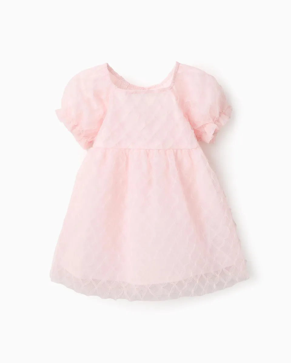 Платье для девочки из тюля с рукавами реглан и рюшами Zippy, розовый
Платье для девочки из тюля с рукавами реглан и рюшами Zippy, розовый