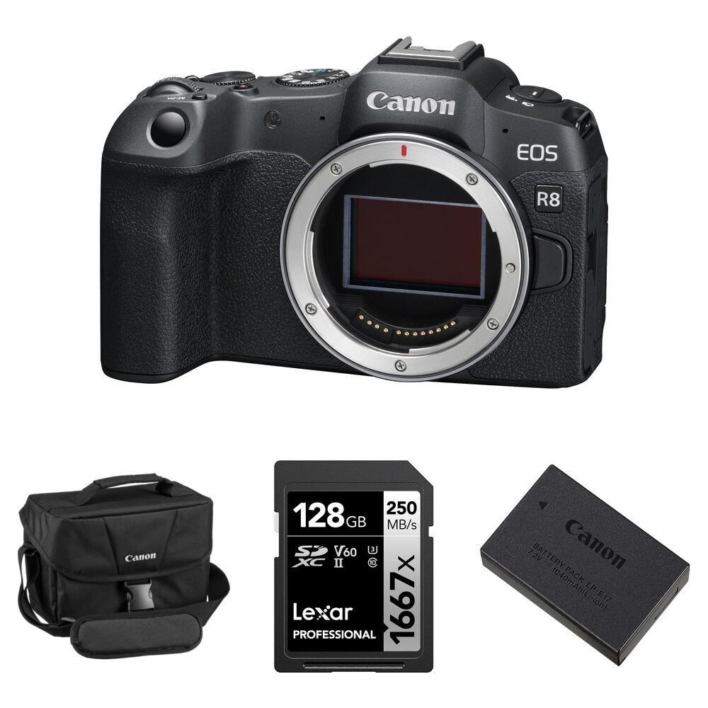 Беззеркальная камера Canon EOS R8 Mirrorless Camera with Essentials+ Kit
Беззеркальная камера Canon EOS R8 Mirrorless Camera with Essentials+ Kit