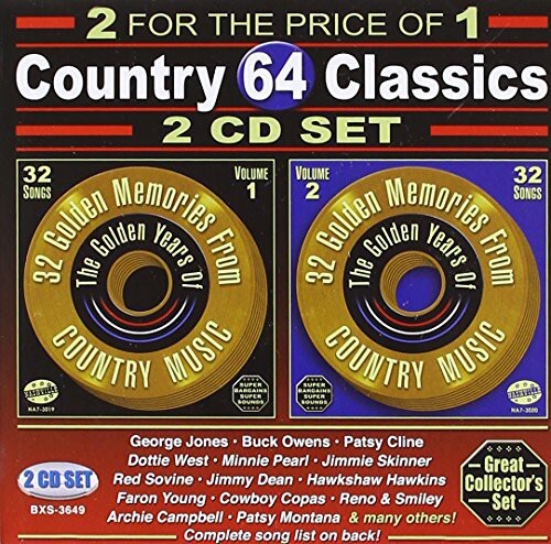 CD диск 64 Songs: Country Classics / Var: 64 Songs: Country Classics / Various
CD диск 64 Songs: Country Classics / Var: 64 Songs: Country Classics / Various