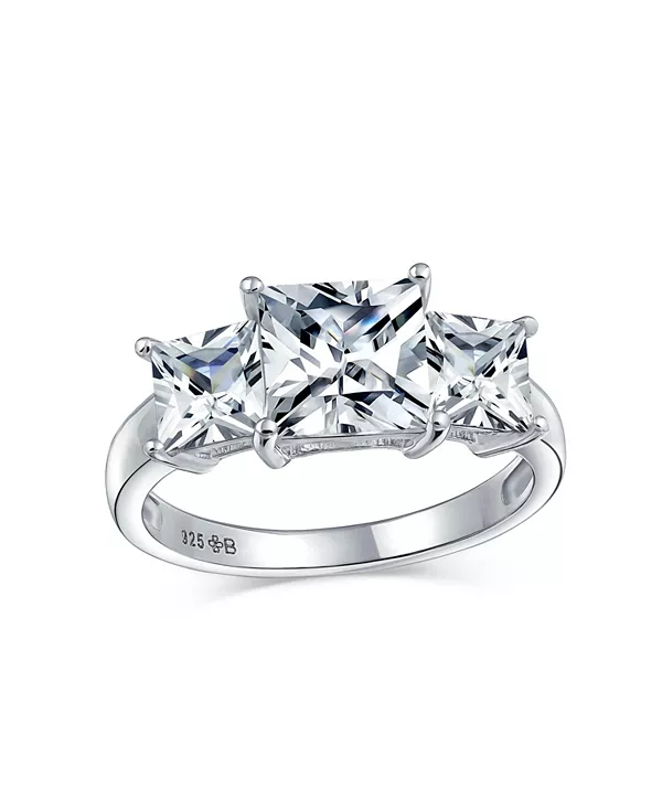 Кольцо с тремя камнями, квадратным фианитом, 3 карата, прошлое, настоящее и будущее, обещание, кольцо из стерлингового серебра Bling Jewelry, silver
Кольцо с тремя камнями, квадратным фианитом, 3 карата, прошлое, настоящее и будущее, обещание, кольцо из стерлингового серебра Bling Jewelry, silver