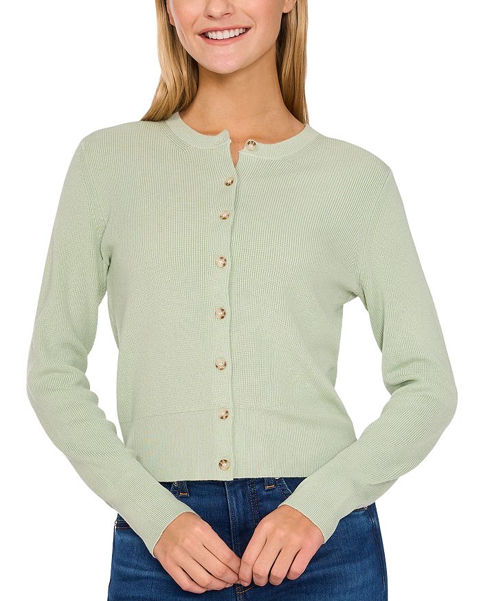 Кардиган с круглым вырезом CeCe, зеленый
Кардиган с круглым вырезом CeCe, зеленый